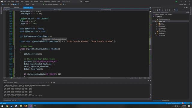 CSGO opengl + imgui ESP cheat tutorial P9: Combo Box to hide/show Console Window смотреть онлайн