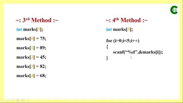 Initialization of one dimensional array | Initializing an array | How to initialize 1D array