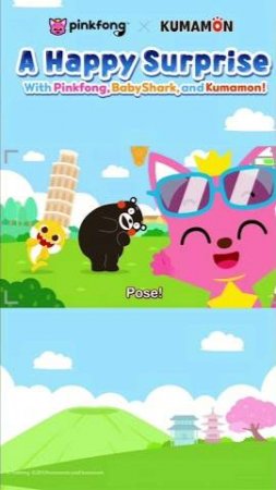 Let's explore the world together with Baby Shark x Pinkfong x Kumamon