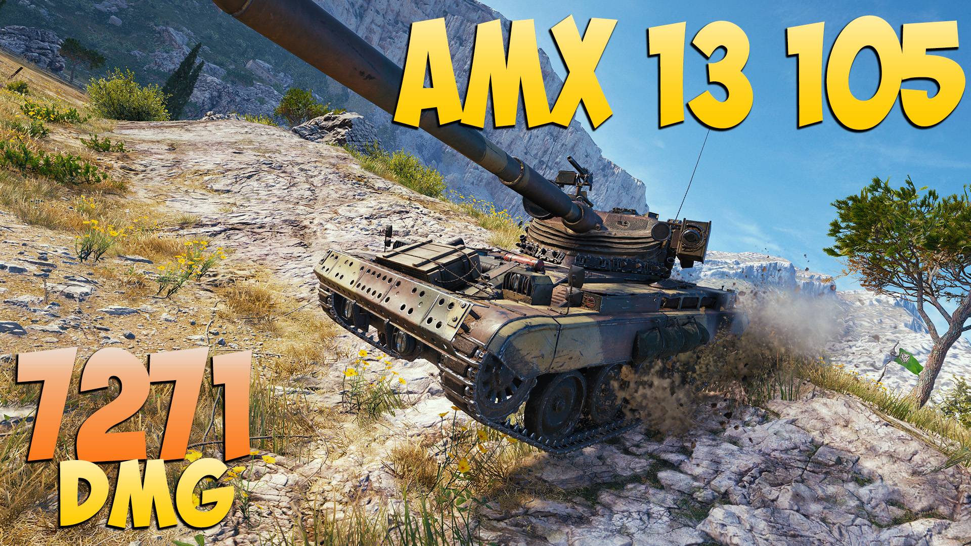 AMX 13 105 - 5 Фрагов 7.2K Урона - Знающий! - Мир Танков