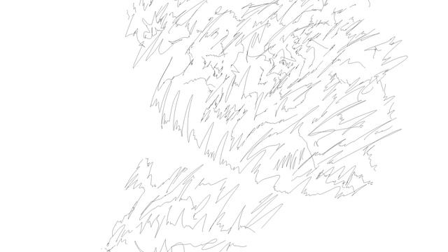 Abstract Line Art / Digital Drawing Scribble Music. FAST.