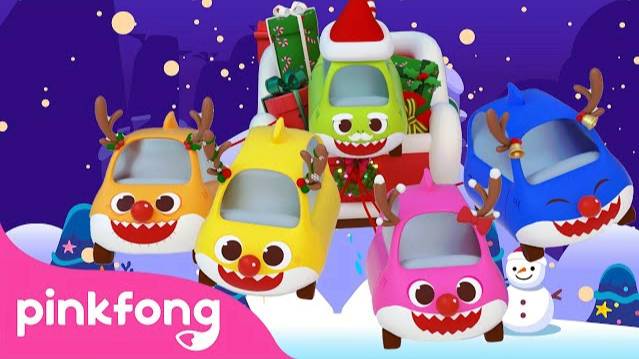 Baby Shark's Jingle Bells 🔔 | 🎄Christmas 🚘Cars for Kids | 3D Toy Cars | Pinkfong Baby Shark
