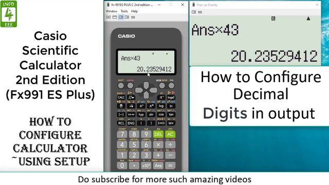 Casio Fx-991ES Plus 2nd Edition Scientific Calculator 🔥 Setup 🔥 Modes 🔥 Features and Functions смотреть онлайн