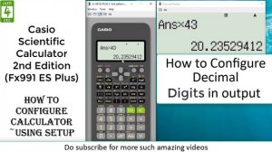 Casio Fx-991ES Plus 2nd Edition Scientific Calculator 🔥 Setup 🔥 Modes 🔥 Features and Functions