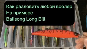 Как я разловил воблер Балисонг Лонг Бил