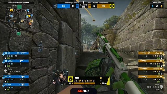 00Nation vs Grayhound | Map 2 Ancient | ESL Pro League Season 17