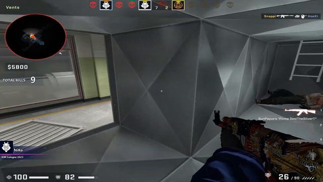 CSGO POV G2 NiKo (22/8) vs ENCE (nuke) @ IEM Cologne 2023 Grand final / Aug 6, 2023