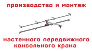Производство настенного передвижного консольного крана с кронштейнами, подкрановыми балками и талью