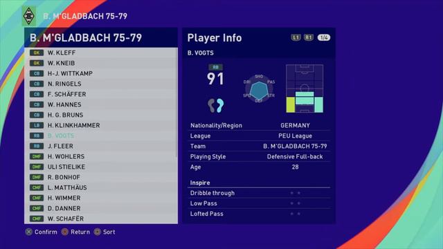 PES 2021: Borussia Mönchengladbach 1975-1979 Classic - "Lattek era" смотреть онлайн