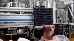 Установка принтера-аппликатора этикеток Н-ПР-03 для маркировки упаковок молока