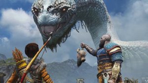 God Of War 2018, Мировой Змей съел статую Тора
