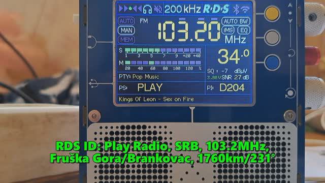 31.08.2024 12:07UTC, [Es], Play Radio, Сербия, 103.2МГц, 1760км