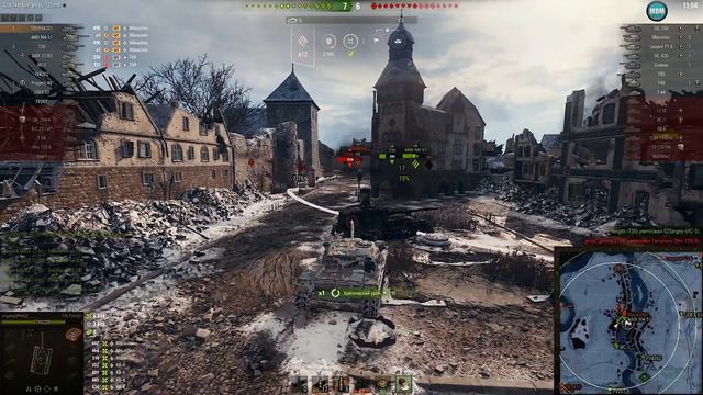 T95/FV4201 Chieftain на карте Эрленберг-Встречный бой, 11.9К Урона, 7 фрагов. WoT 1.6.0. 2К VIDEO. смотреть онлайн