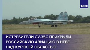 Истребители Су-35С прикрыли российскую авиацию в небе над Курской областью