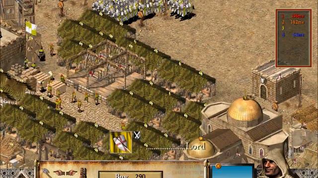 Stronghold Crusader online 2vs 2 смотреть онлайн