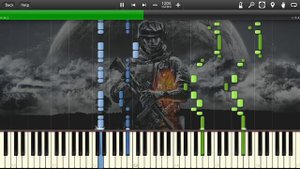 Battlefield 4 Theme - Warsaw - Piano tutorial (Synthesia)