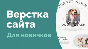 Верстка сайта для новичков. Проект "Pet Spa". HTML, CSS верстка. Часть 1