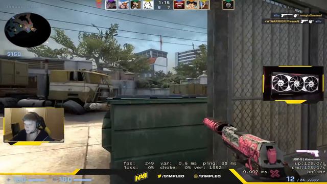 S1MPLE НЕ НАПРЯГАЕТСЯ В ИГРЕ НА FPL (CS:GO)