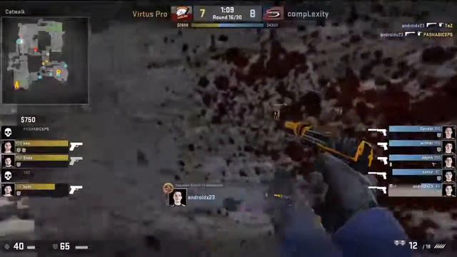 CS:GO - Pasha and Taz HUGE FAIL vs compLexity @ ELEAGUE Season 1 - Group F