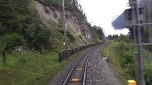 ★ 4K 🇨🇭 Cazis - Albulatunnel II (Neu) - Samedan cab ride, Switzerland [07.2024] Führerstandsmitfah