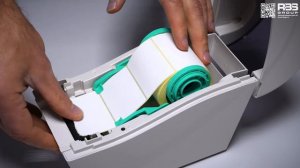 TSC TDP 225: установка ленты в принтер этикеток | Настройка печати