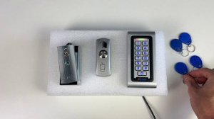 Настройка Комплекта СКУД на одну дверь Ps-Link KIT-S601EM-WP-180 / магнитный замок 180 кг / кодовая