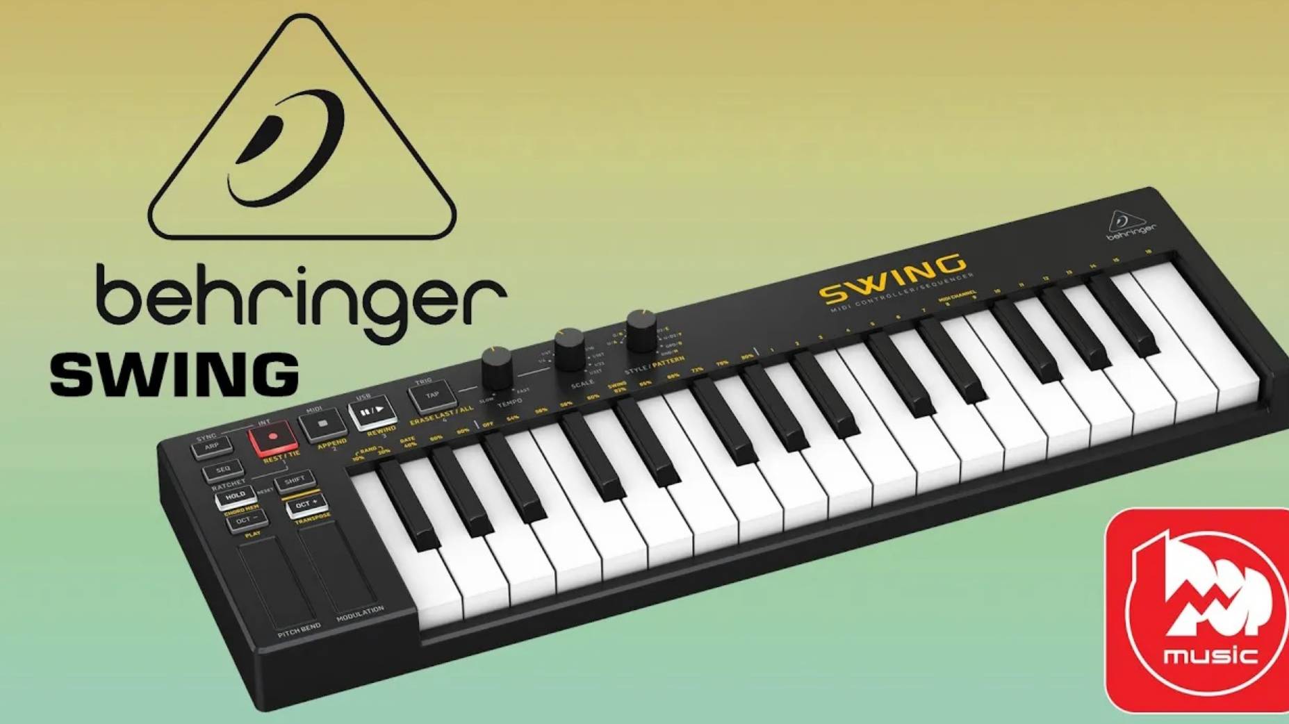 Behringer Swing - миди-клавиатура с мини-клавишами