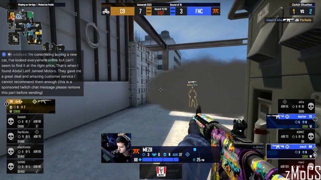 Ax1le Can't Hear it! New Cloud9 Teamspeak vs Fnatic Gamers8 2023  l CSGO