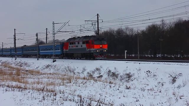 ТЭП70-0367 (РЖД/Окт, ТЧ-14) с поездом №84 Гомель - СПб (БЧ)