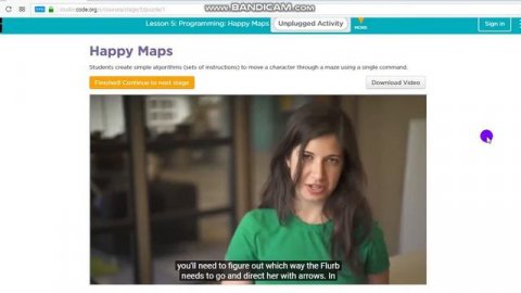 Coding for beginners - Code.org (Course A - Lesson 5) - Simple algorithms for kids - Programmer