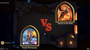 Hearthstone: Book of Mercenaries- Varden VS Onyxia of the Void Puzzle # 1