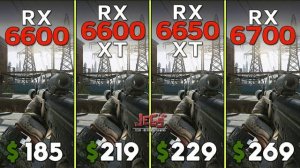 RX6600 vs RX6600XT vs RX6650XT vs RX6700 - Test
