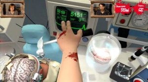 Симулятор хирурга Surgeon Simulator прохождение│ПЕРЕСАДКА МОЗГОВ В ОПЕРАЦИОННОЙ│#4
