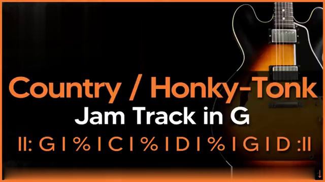 Country Honky-Tonk Backing Track In G