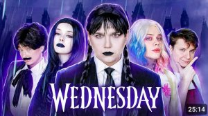 БЮДЖЕТНЫЙ КОСПЛЕЙ на WEDNESDAY 🔥 ПОВТОРЯЕМ СЕРИАЛ в ДОМАШНИХ УСЛОВИЯХ (Уэнсдей)