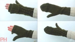 Вяжем ВАРЕЖКИ-ТРАНСФОРМЕРЫ(подробный мк)