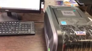 Термотрансферный принтер этикеток TSC TX600 для маркировки продукции, пробная печать этикеток