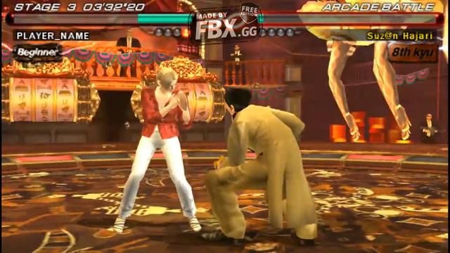 NINA VS KAZUYA TEKKEN 6 Gameplay on PSP and PS VITA смотреть онлайн