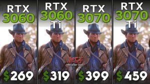 ТЕСТ - RTX3060 vs RTX3060TI vs RTX3070 vs RTX3070TI