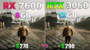 RX 7600 vs RTX 3060 - Test in 10 Games