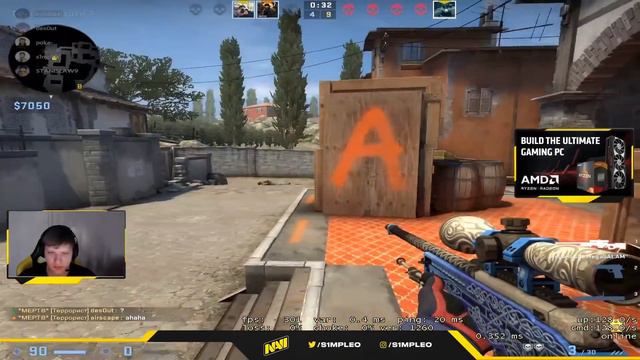 МОНЕСИ ШТРАФУЕТ СИМПЛА! S1MPLE vs M0NESY - ЖАРКАЯ ВСТРЕЧА! S1MPLE НАРЕЗКА (CS:GO)