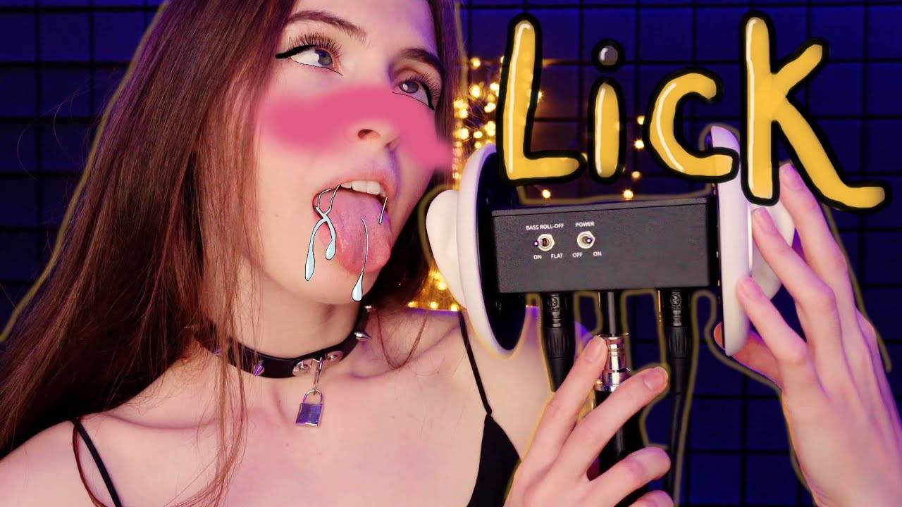 💦ASMR Slow licking 3Dio💦  💦АСМР Медленный ликинг💦