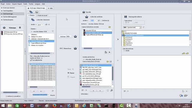 Quickworkbook logiciel de gestion de documents (PC et MAC)