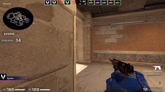 CSGO POV Vitality ZywOo (30/11) vs MIBR (anubis) @ IEM Rio 2023 / Apr 18, 2023