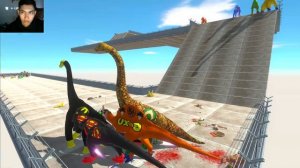 Super Team Dinosaurs Superheroes Speed Race Championship Death Run - Animal Revolt Battle Simulator