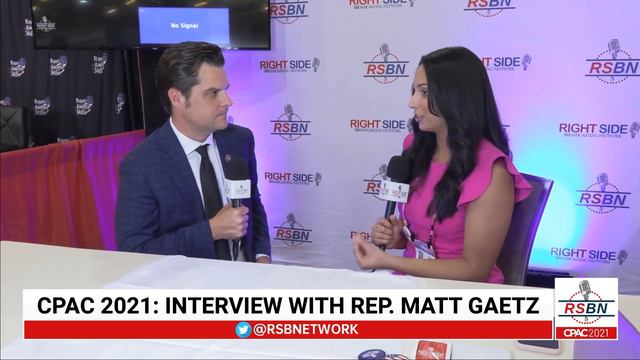 Interview with Matt Gaetz at CPAC 2021 in Dallas 7/10/21