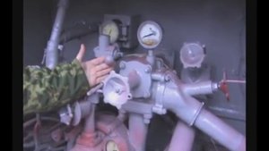 Забор воды пожарной автоцистерной АЦ-40(130)63Б от открытого водоисточника