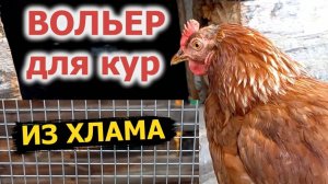 Шикарный ВОЛЬЕР для кур из хлама 🐔 Как сделать летний выгул своими руками?