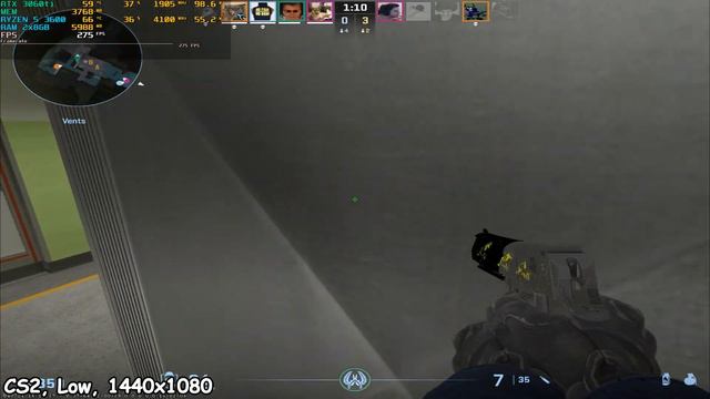 CS2 | RTX 3060 ti | RYZEN 5 3600 | High & Low Settings Test смотреть онлайн