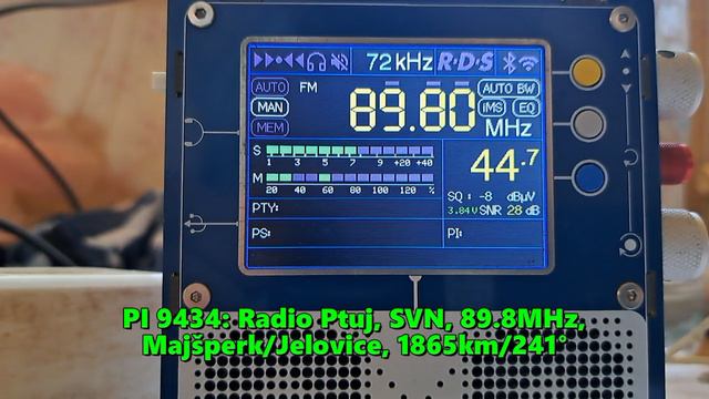 31.08.2024 12:28UTC, [Es], Radio Ptuj, Словения, 89.8МГц, 1865км